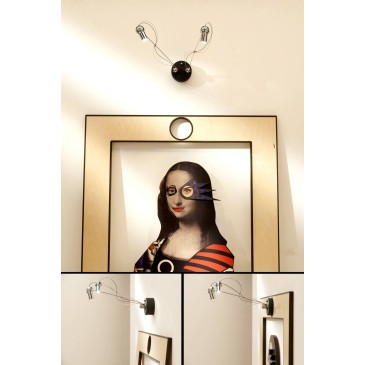 MONA LISA wall lamp by Lucifero Illuminazione made of birch plywood with led lamps included