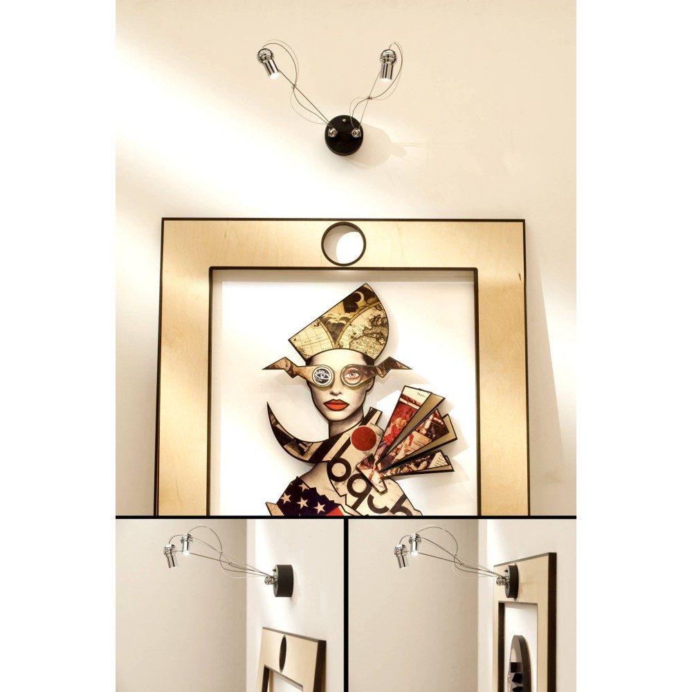 Wall lamp and picture Marilù di Lucifer, of high design.