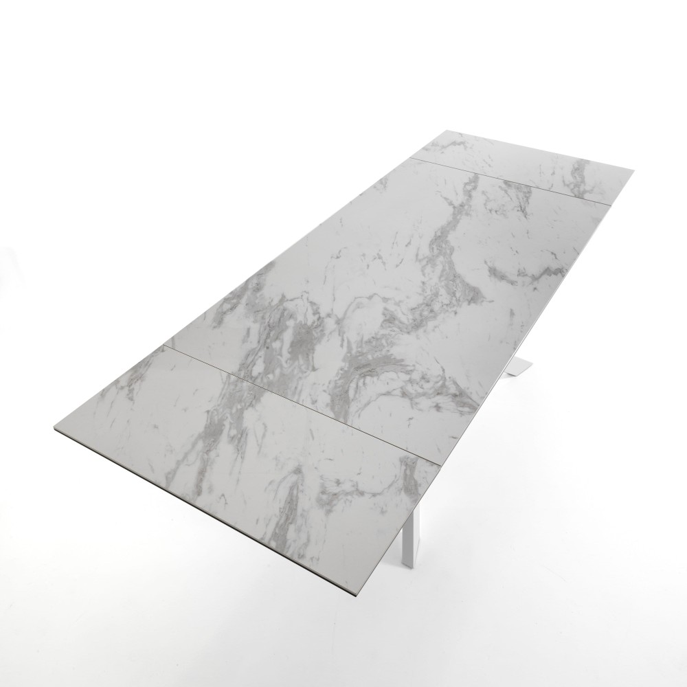 Table extensible Tips Evolution avec plateau en verre céramique