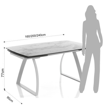 Helix pöytä saatavilla 2 eri viimeistelyssä ja materiaalissa