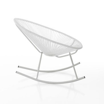 Numana armchair for indoors and outdoors with or without rocking