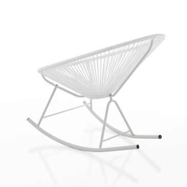 Numana armchair for indoors and outdoors with or without rocking
