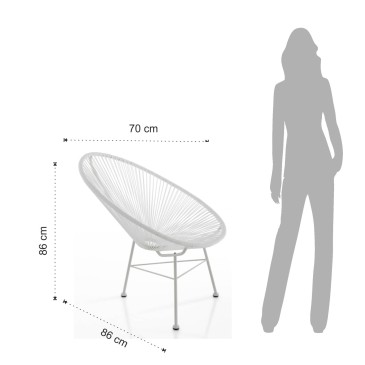 Numana-Sessel für drinnen und draußen mit oder ohne Schaukel
