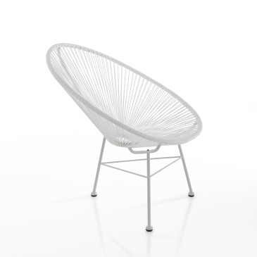Numana fauteuil voor binnen- en buitengebruik door Tomasucci verkrijgbaar in twee kleuren met schommelglijbaan of zonder