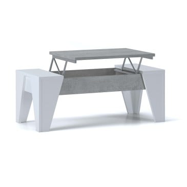 James living room table by Tomasucci with tilting storage compartment available in two different finishes
