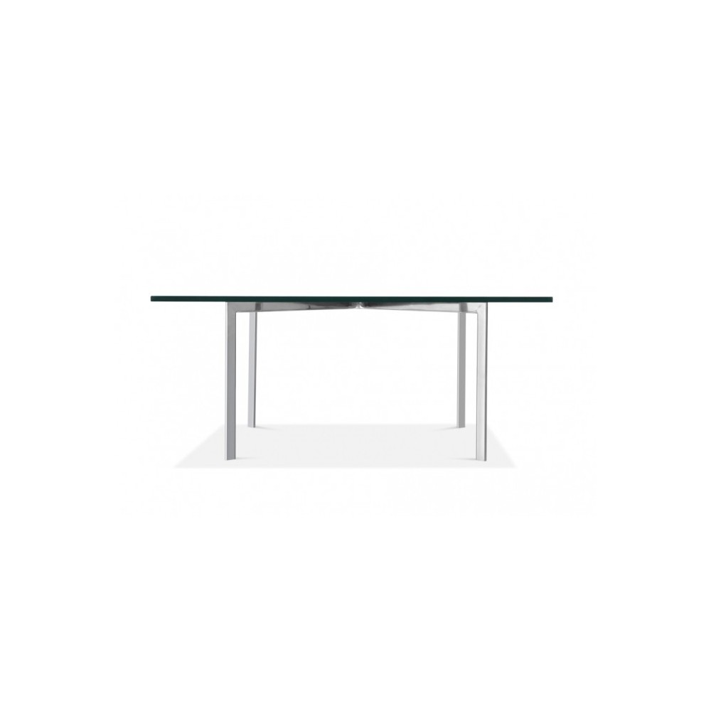 Barcellona glass coffee table by Ludwig Mies van der Rohe