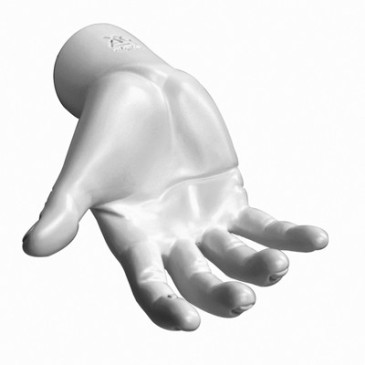 Väggnyckelhållare Hand med färgade eller enfärgade fingrar