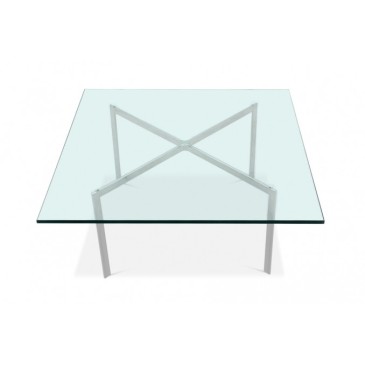 Tavolino da fumo Barcellona in vetro di Ludwig Mies van der Rohe