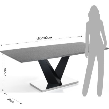 Table extensible Valy de Tomasucci disponible en trois finitions