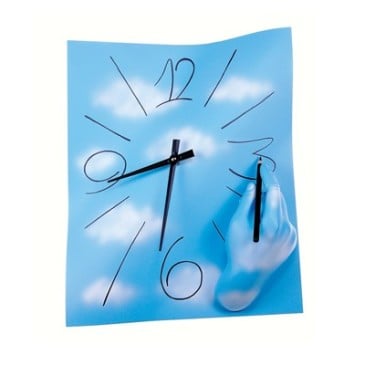 Amanolibera Wall Clock measures cm L 28 x H 38 x P 8. Resin and hand decorated metal.
