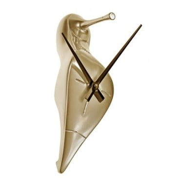 O Relógio de Parede Brigitte mede cm P 9 x L 14 x A 28. Resina artesanal. Feito na Itália