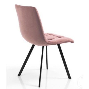 Tomasucci Toffee stoel bekleed met fluweelachtige stof | kasa-store