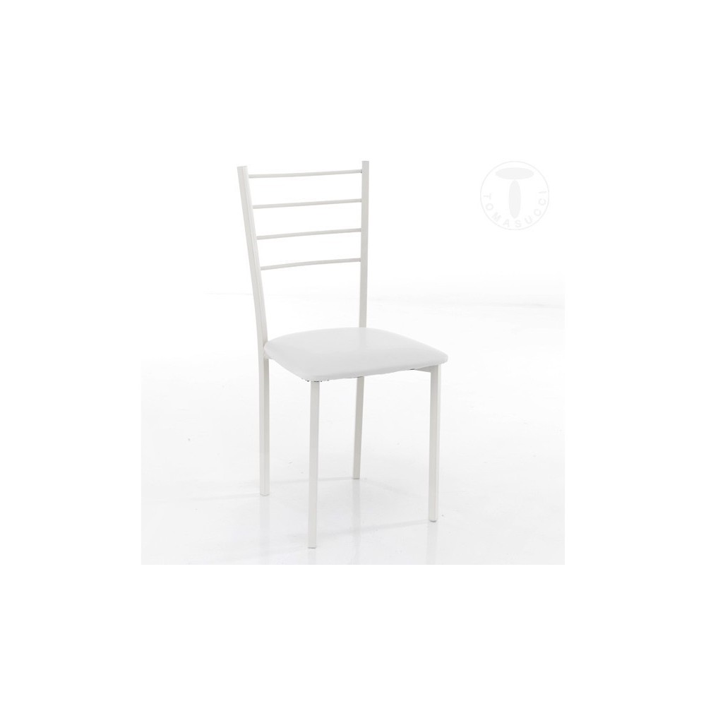 Tomasucci Just chair in metal and covered in leather | kasa-store