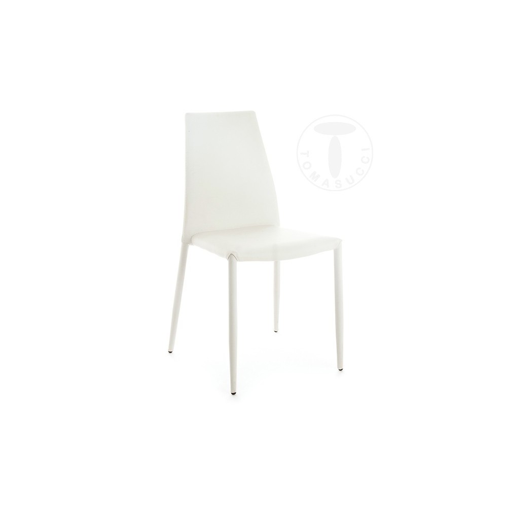 Καρέκλα Tomasucci Lion από μέταλλο και ντυμένη με δέρμα | kasa-store
