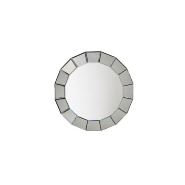 19 Stones mirror with round wall mirror frame. Suitable for bathrooms or bedrooms