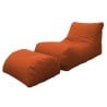Chaise longue bag for indoor and outdoor use with internal spheres