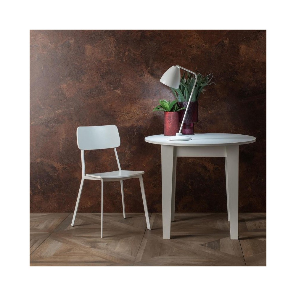 stones woody white chair table