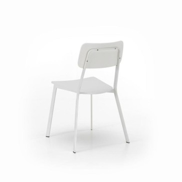 Steine holzig weißen Stuhl hinter