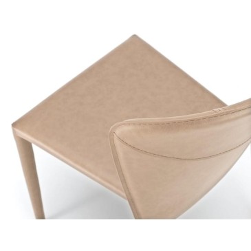 Stones Break the chair upholstered in imitation leather | kasa-store