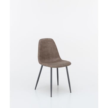 chaise pierres brigitte gris clair