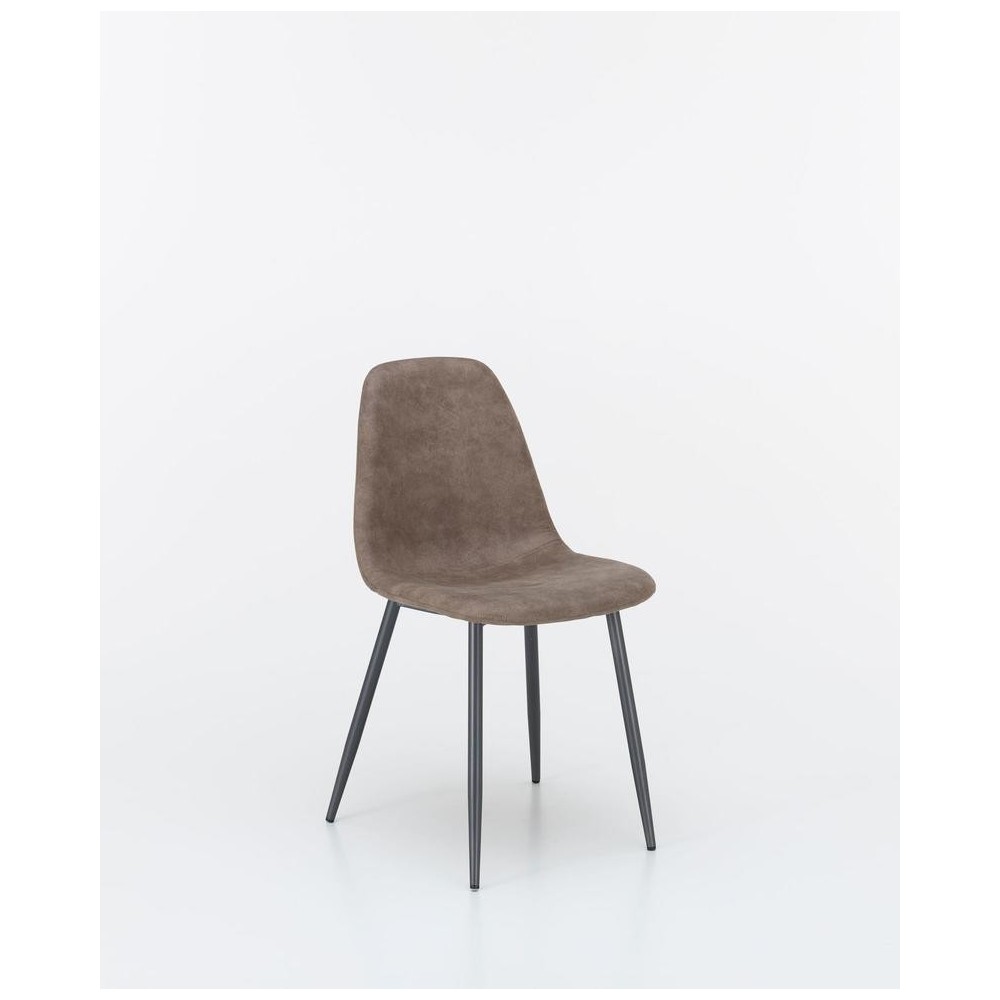 chaise pierres brigitte gris clair
