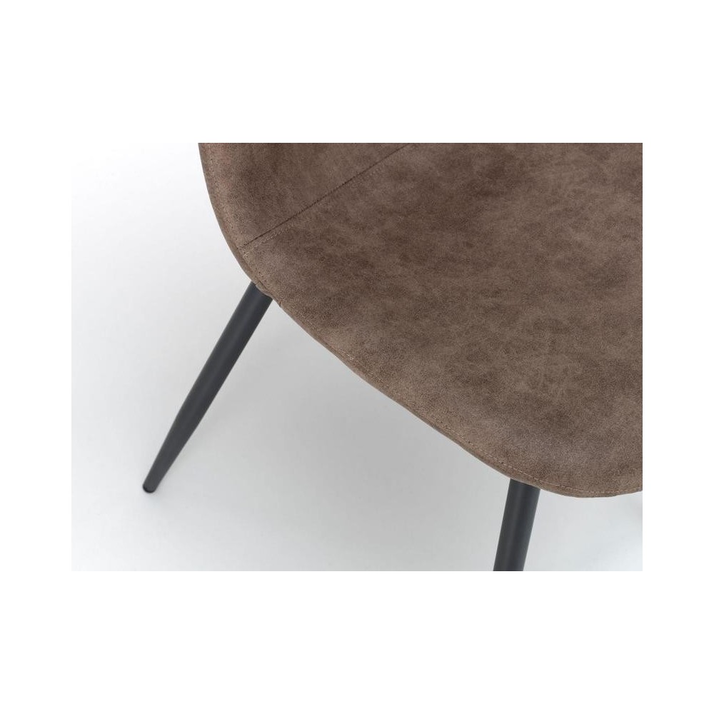 chaise brigitte stones gris clair assise