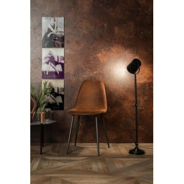 chaise brigitte stones gris tourterelle dans une salle