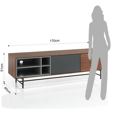 Clew Sideboard oder TV-Ständer von Tomasucci mit raffiniertem Design