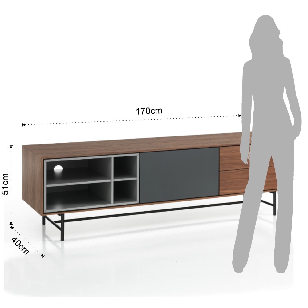 Clew sideboard or TV stand by Tomasucci with a refined design