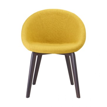 Natürlicher gelber Sessel Giulia Pop scab