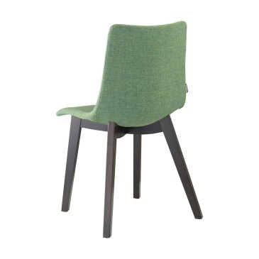Natural Zebra Pop scab green chair with backrest
