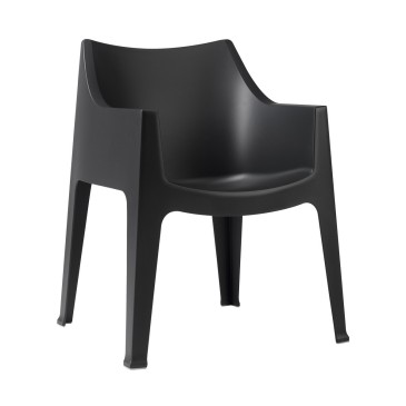 Coccolona schwarzer Sessel für draußen von Scab