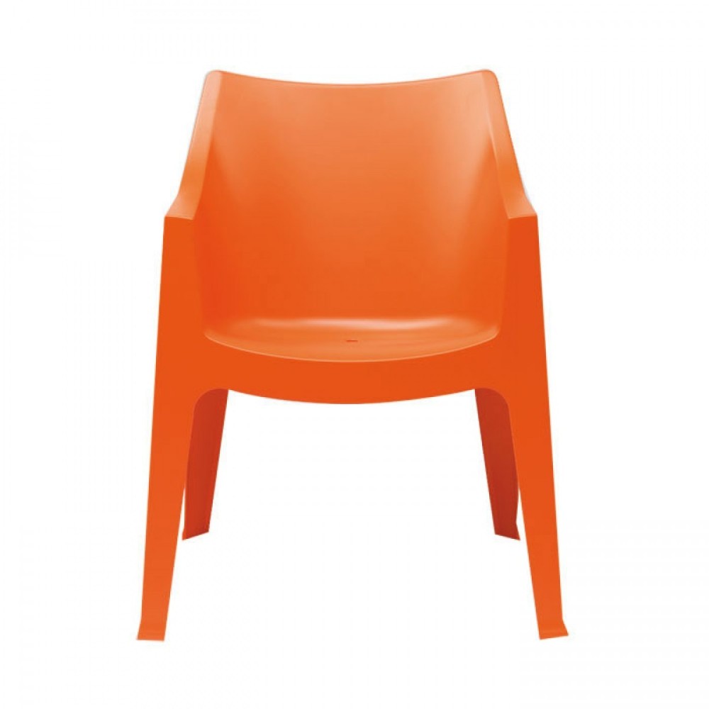 Coccolona orange armchair for outdoors by Scab