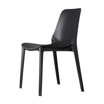 Scab Design Ginevra sæt med 6 doi designstole til interiør og eksteriør lavet af technopolymer