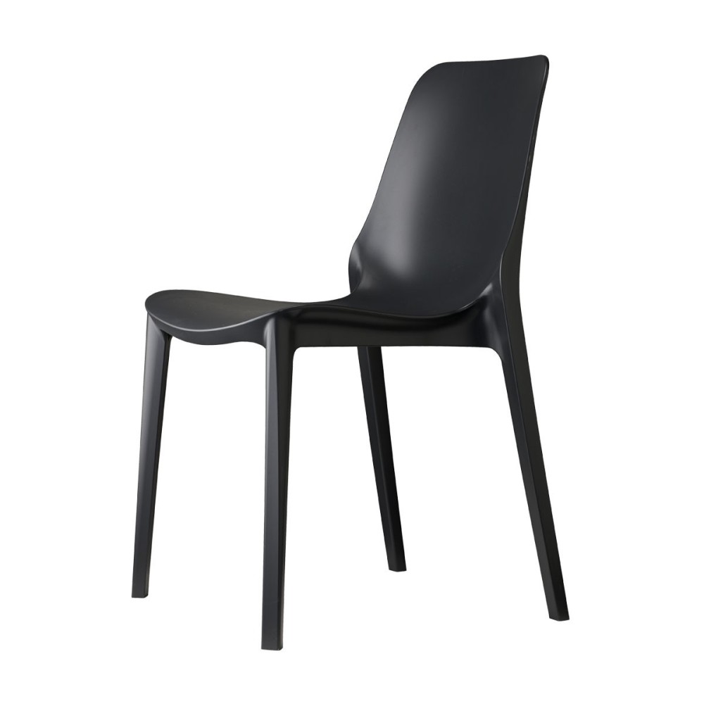 Ginevra black chair for indoors and outdoors by scab