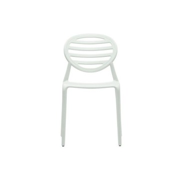 Top Gio white outdoor chair by scab