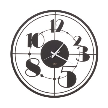 Relógio de parede Teo de Arti e Mestieri em metal disponível em duas cores diferentes