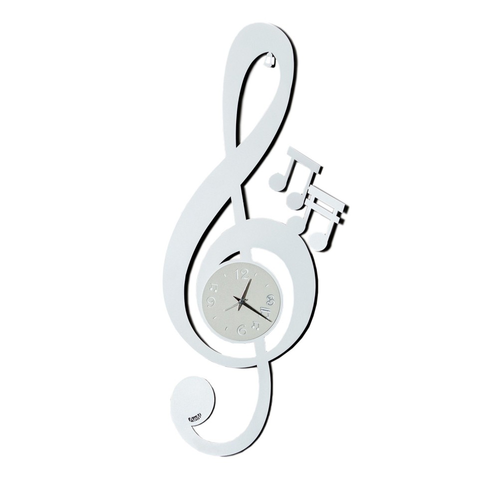 Horloge murale Clé musicale pour passer le temps en harmonie