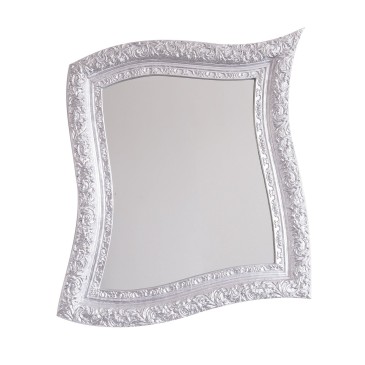 Neo Barocco wall mirror silver leaf or pure design leaf