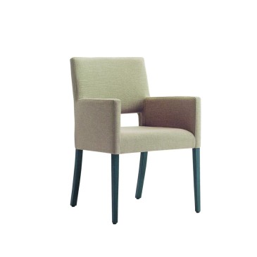 Doren P armchair made of solid wood 100% made in Italy