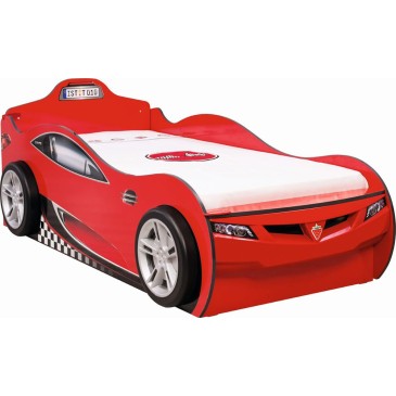 cilek auto coupe rood bed gesloten