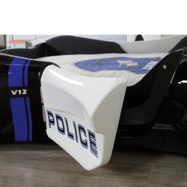 politie auto bed detail