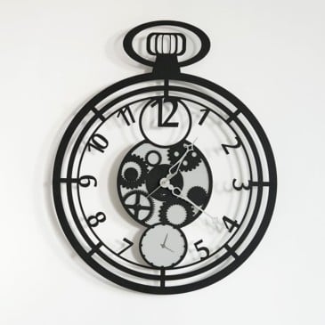 Cipollone Uhr von Arti e Mestieri schwarz