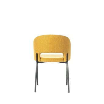 stones greta yellow back chair