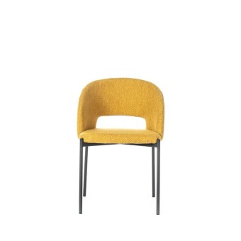 stones greta yellow front chair