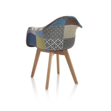 Patchwork armchair with...
