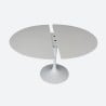 table extensible blanche tulipe