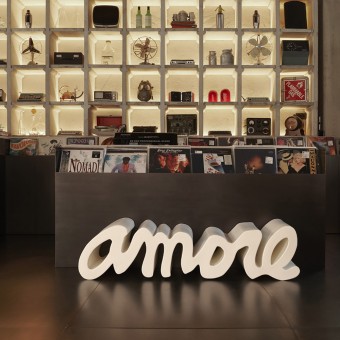 Amore bench by Slide made of