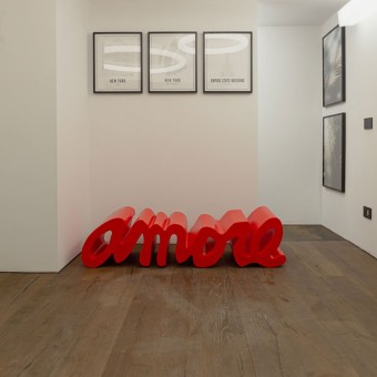 Amore bench by Slide made of