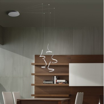 Tape suspension lamp with...